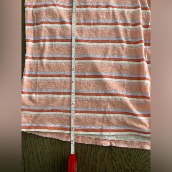 LOFT cotton short sleeve striped tee size medium casual summer wear - Picture 5 of 8
